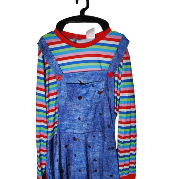 Womens XL (16/18) Striped Doll Halloween Costume Dress - Picture 5 of 7